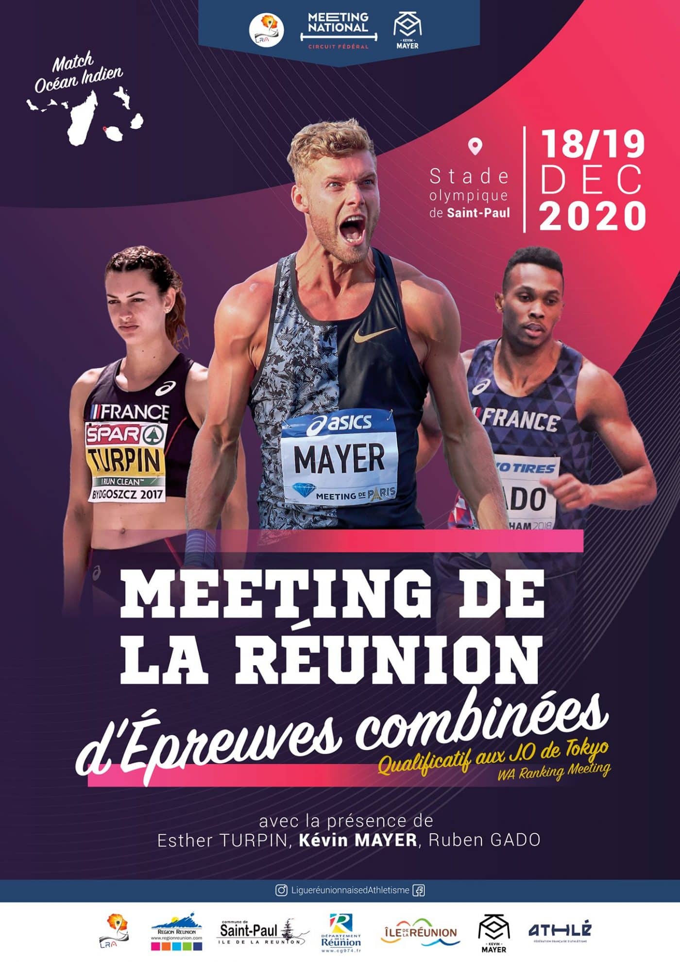 Les épreuves combinées de retour avec le meeting de La Réunion