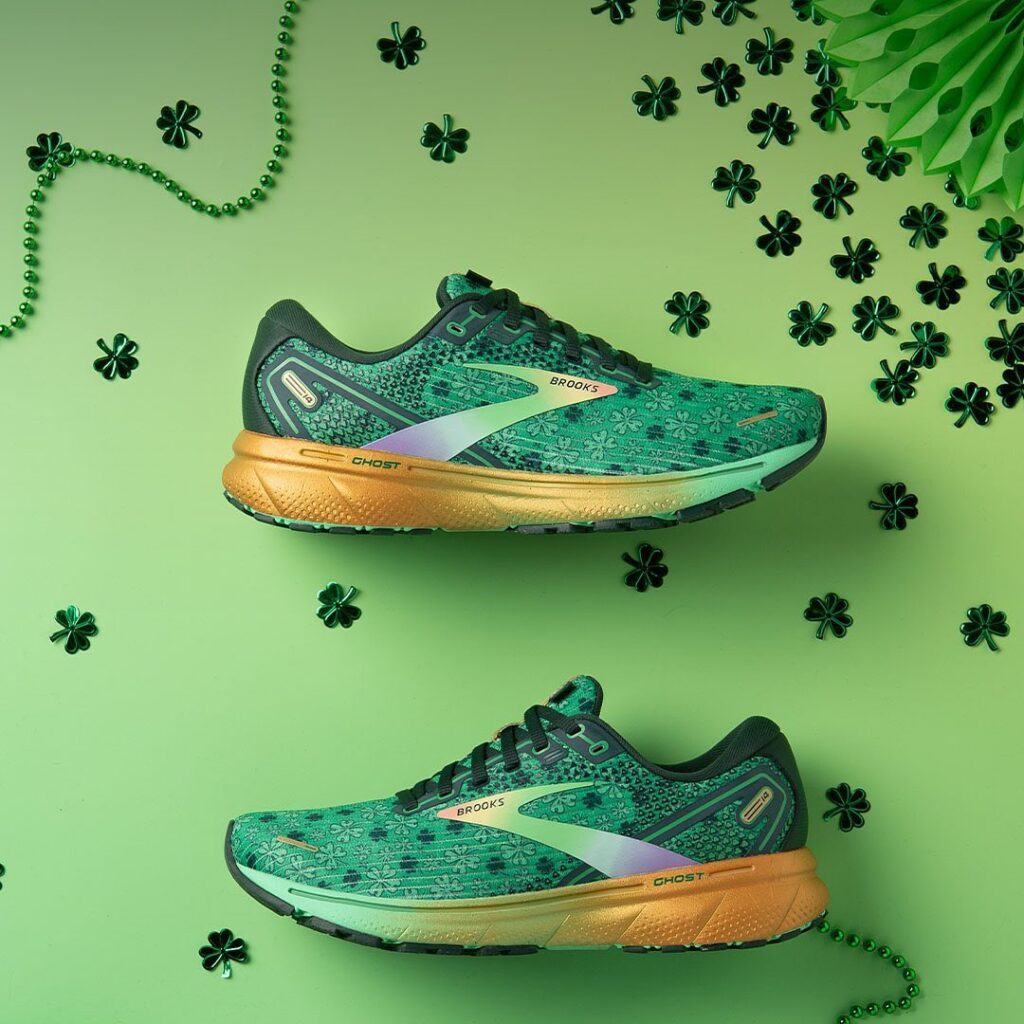 Brooks Ghost 14 "Run Lucky" aux couleurs de la Saint Patrick