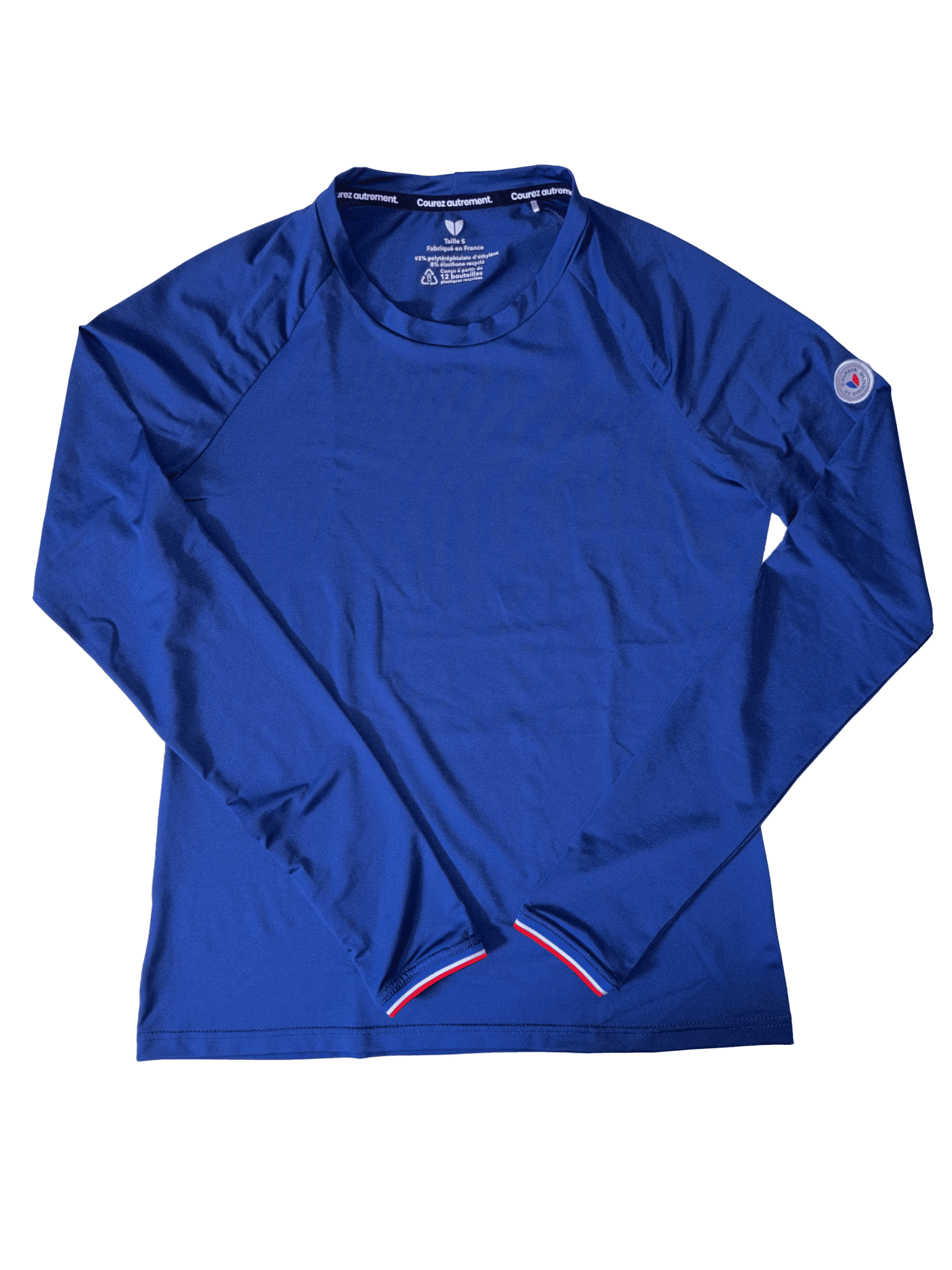 coureur-du-dimanche-Collection automne Tee shirt Manche Longue femme bleu